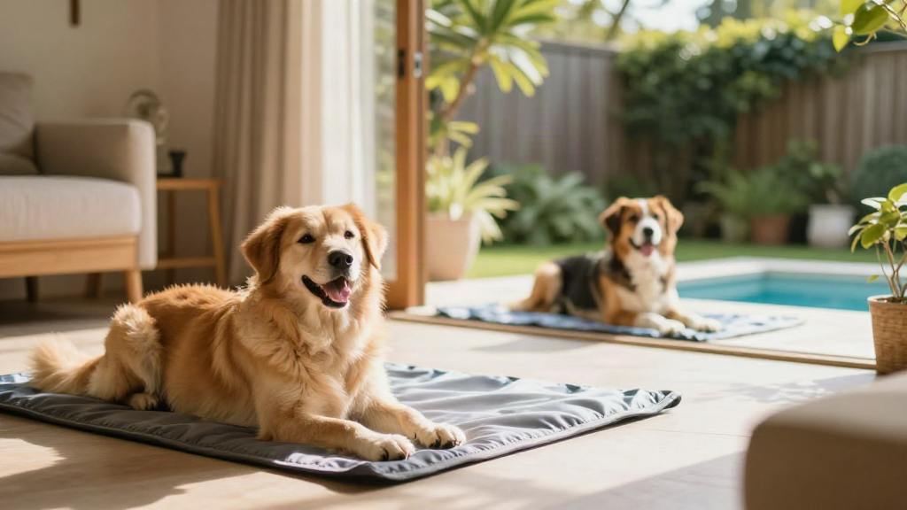 Kühlmatte, Eisball oder Hundepool? Welche Abkühlung zu deinem Hund passt