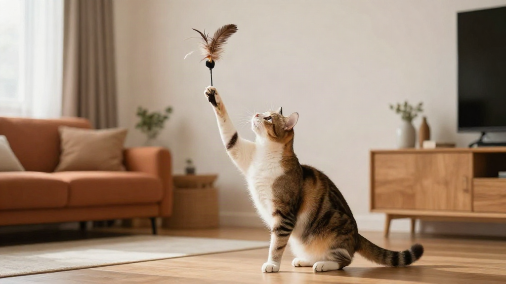 Katzenspielzeug für die Wand: Beschäftigung, die auch ohne dich funktioniert
