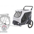 Trixie Fahrrad-Anhänger für Hunde - grau/schwarz
