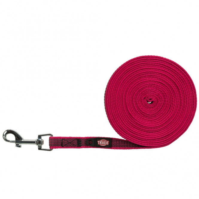Trixie Schleppleine, gummiert - fuchsia