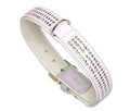 Karlie VINTAGE Strass Halsband 3-reihig - Hellrosa