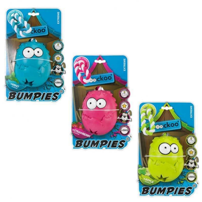 Coockoo Bumpies Extreme mit Seil und Aroma - für Hunde bis 27kg