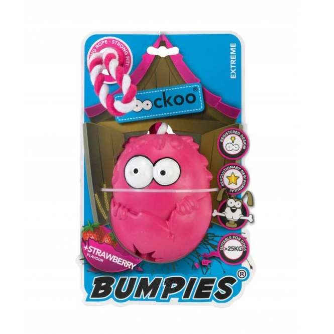 Coockoo Bumpies Extreme mit Seil und Aroma - für Hunde bis 27kg