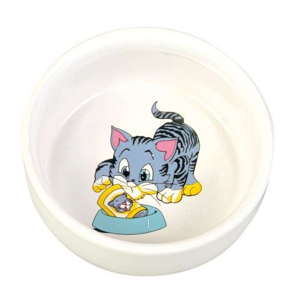 Trixie Keramiknapf Katzenmotiv -  0,3 l