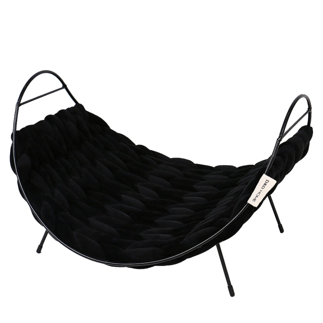 D&D Katzenbett Baily Fleece - schwarz