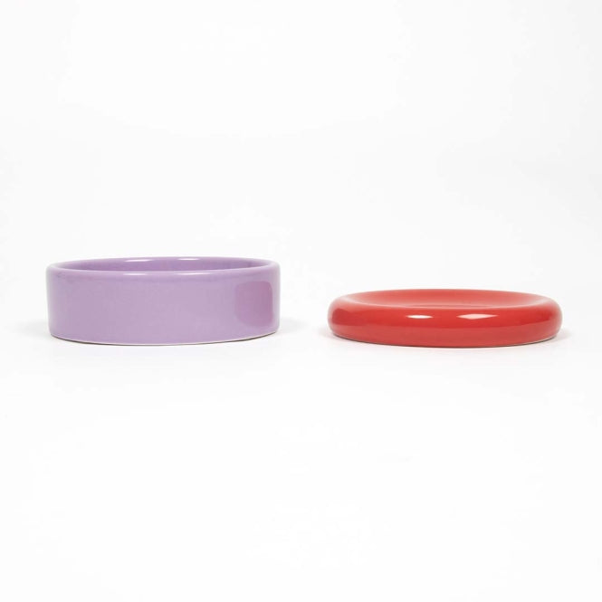 Coockoo Futternapf FUNKY FEEDING - rot/violett