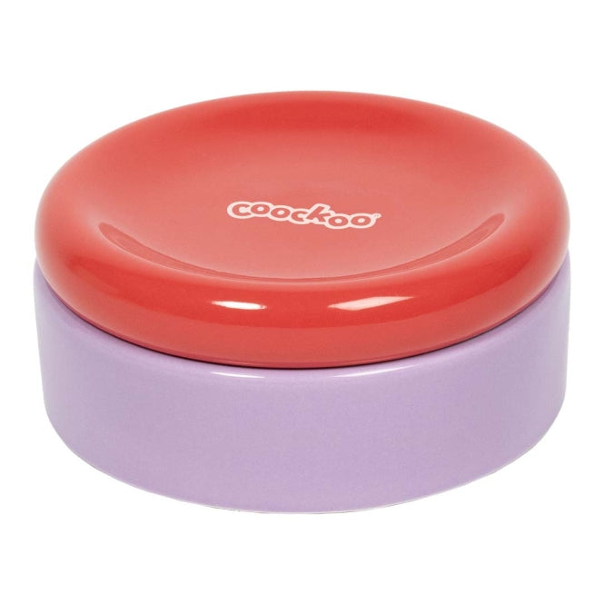 Coockoo Futternapf FUNKY FEEDING - rot/violett