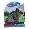Trixie Katzen-Garnitur mit Leine + Schnappverschlüssen - Katzenmotiv
