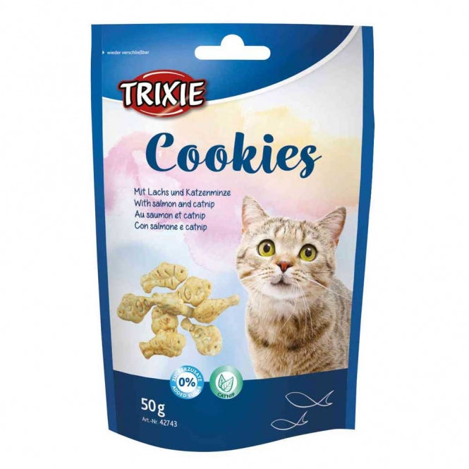 Trixie Cookies mit Lachs und Katzenminze  - 50g