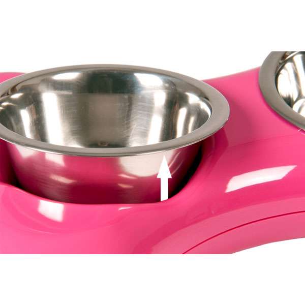 Karlie Flamingo The Bone Bowl Doppelnapf - 2 x 250 ml