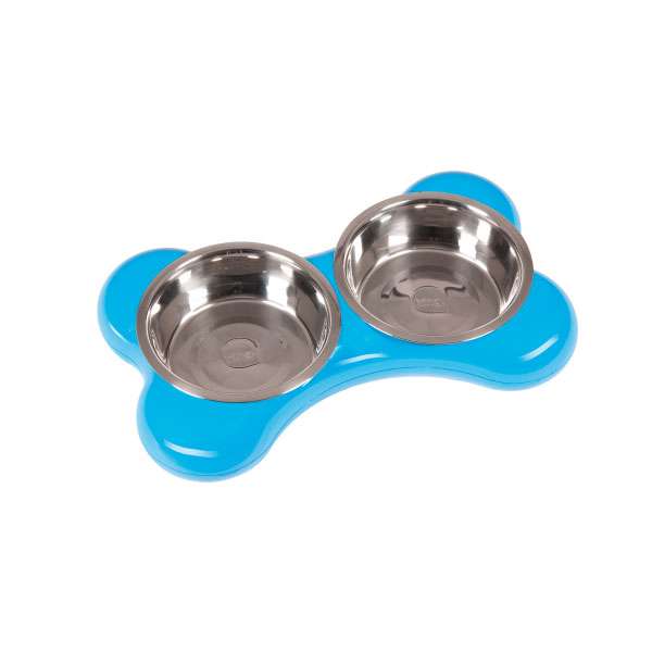 Karlie Flamingo The Bone Bowl Doppelnapf - 2 x 1.500 ml