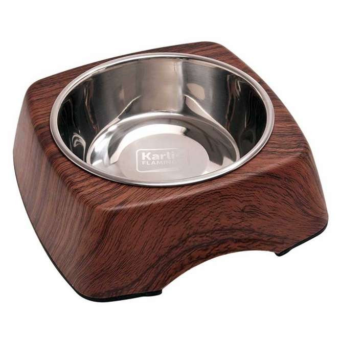 Karlie Flamingo Napf Kulho Wood - Palisander