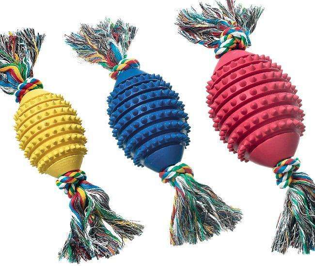 Karlie BOOMER Football mit Baumwollknoten