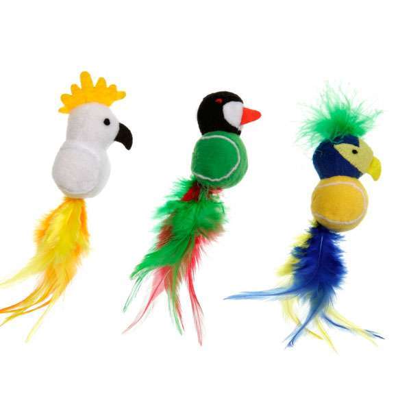 Karlie Flamingo Katzenspielzeug Plüsch Paradise Vogel