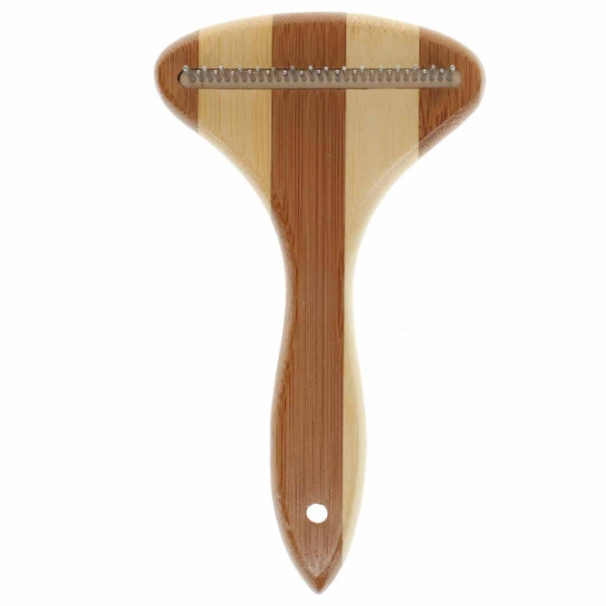 Duvoplus Bamboo Entfilzungsharke - 31 Zinken