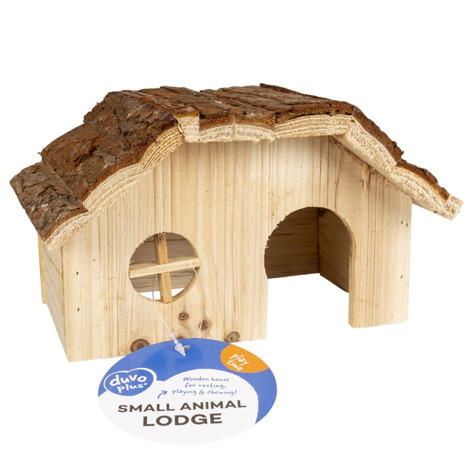 Duvoplus Kleintierhaus mit Rindendach