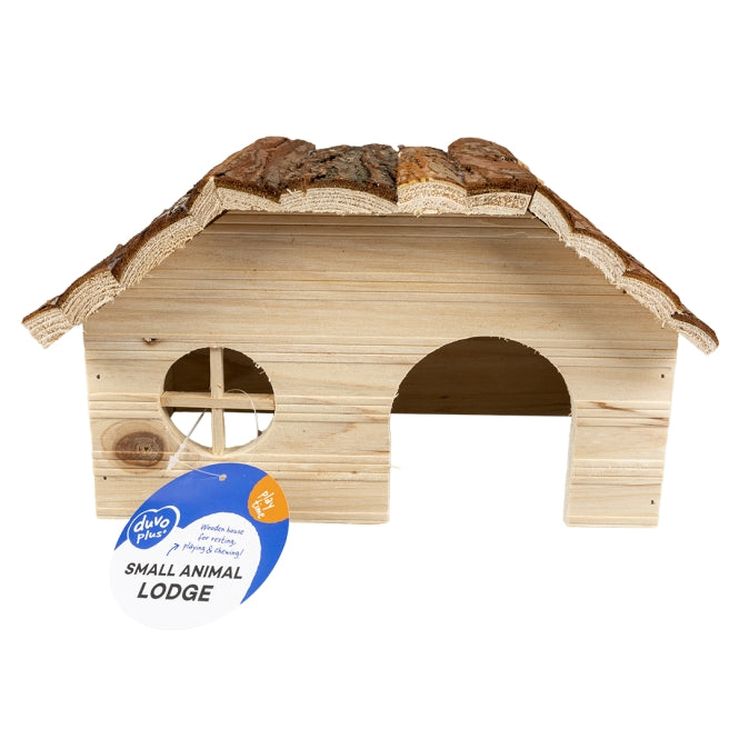 Duvoplus Kleintierhaus mit Rindendach