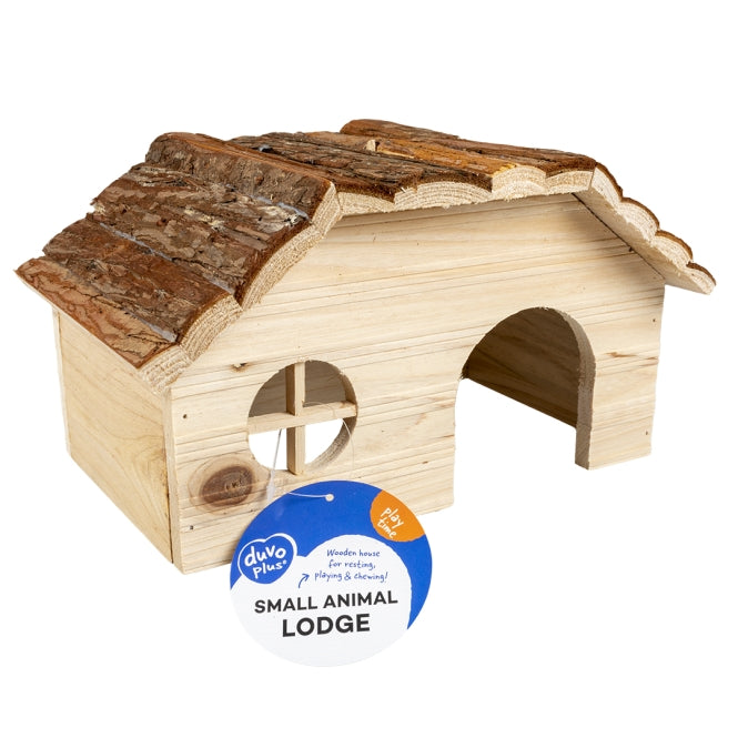 Duvoplus Kleintierhaus mit Rindendach