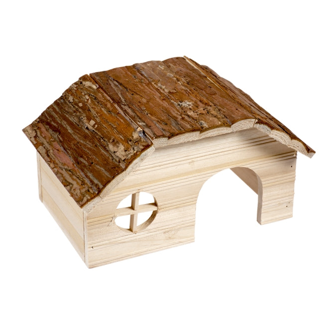 Duvoplus Kleintierhaus mit Rindendach