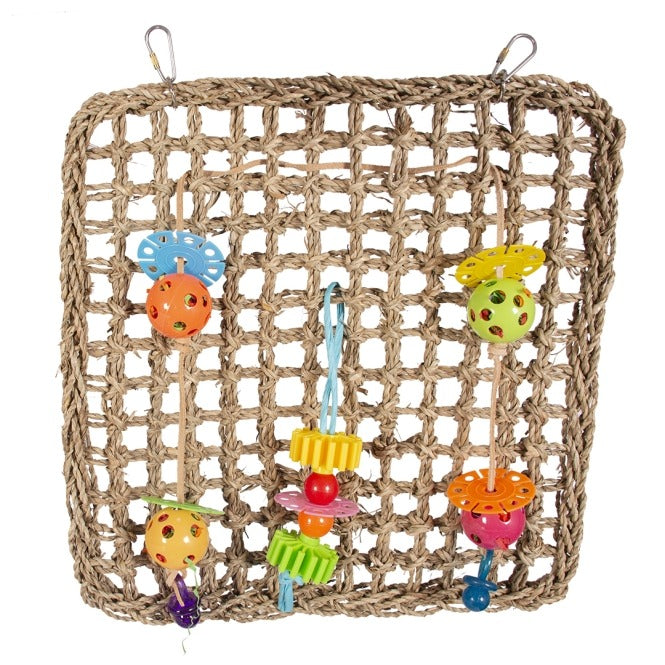 Duvoplus Kletternetz mit Spielzeug