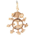 Duvoplus Coconut Jungle Ring Holzklötze/Sisal
