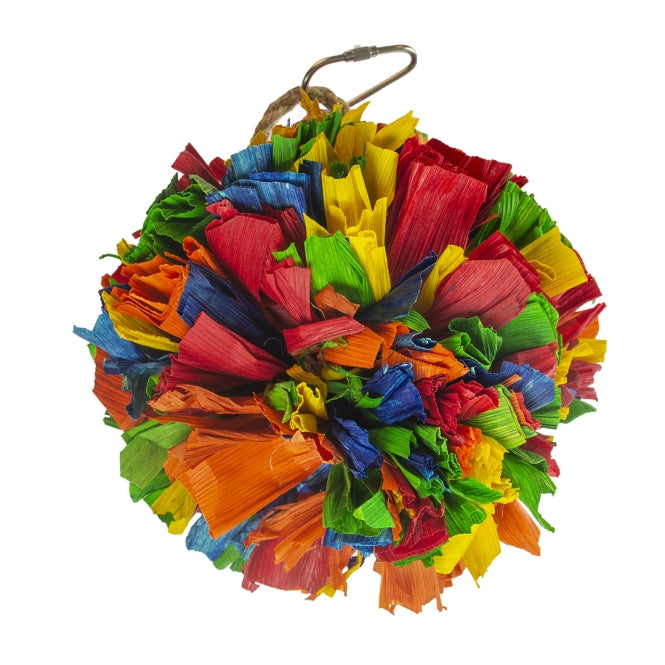 Duvoplus Vogelspielzeug Pompom aus Maisblättern
