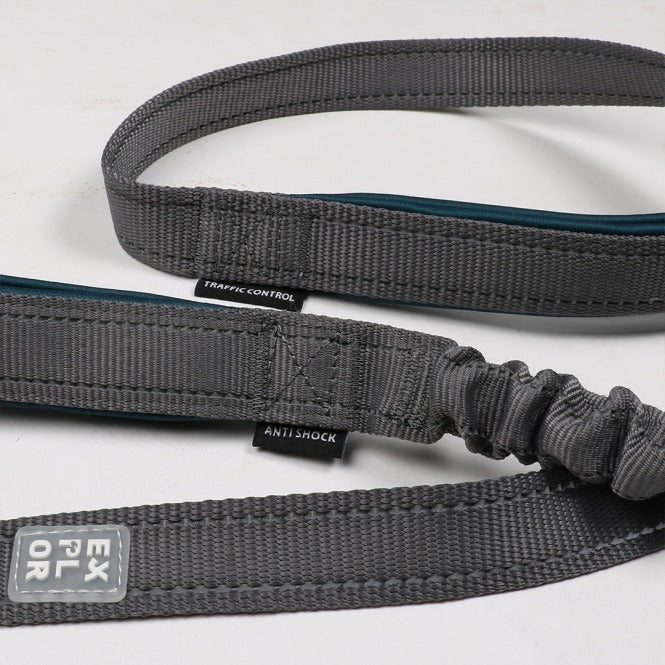 Duvoplus EXPLOR Ultimate Fit 2in1 Leine Classic - petrol blue