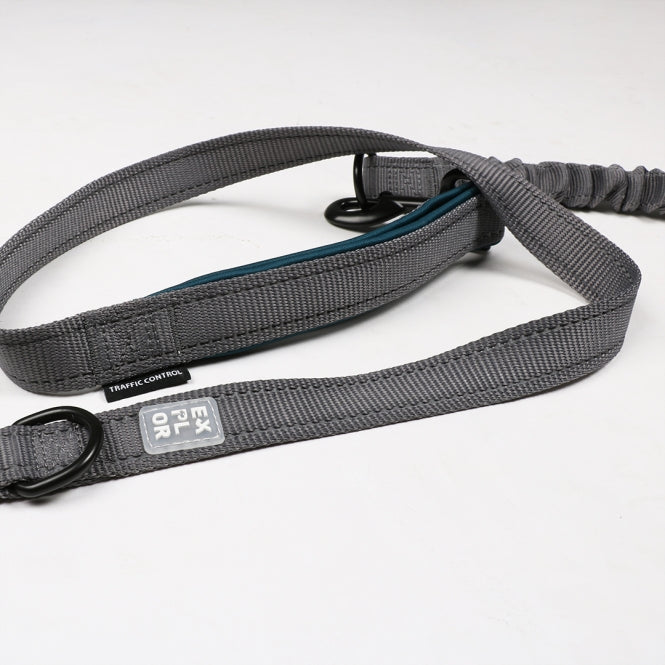 Duvoplus EXPLOR Ultimate Fit 2in1 Leine Classic - petrol blue