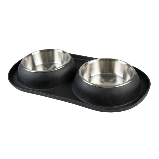 Duvoplus Dinner-Set Gummi - schwarz