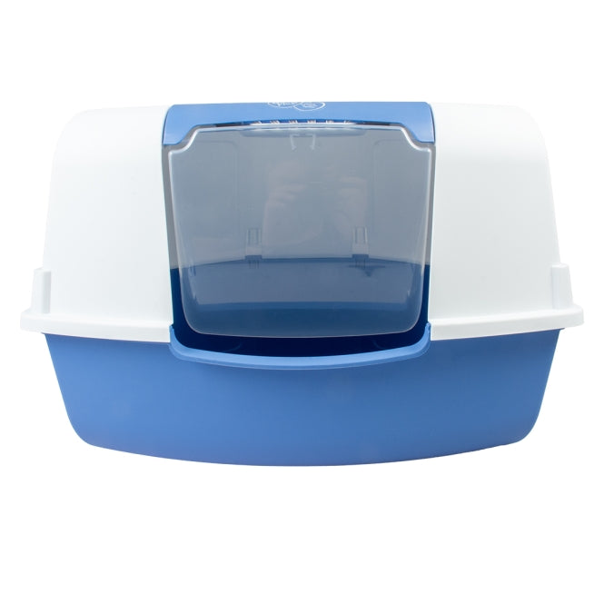 Duvoplus Eck-Katzentoilette Ariel - blau/weiß
