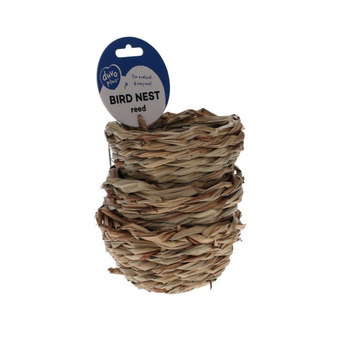 Duvoplus Schilfnest für Vögel - 3 Stück
