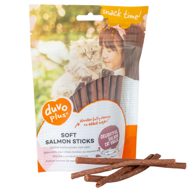 Duvoplus Cat Snack Weiche Lachskatzensticks 50g