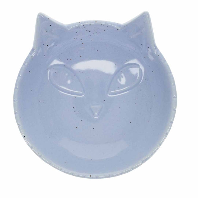 Duvoplus Futternapf Stone Kitty Face - blau
