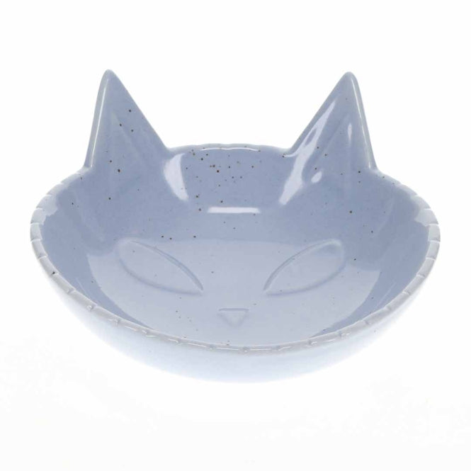 Duvoplus Futternapf Stone Kitty Face - blau