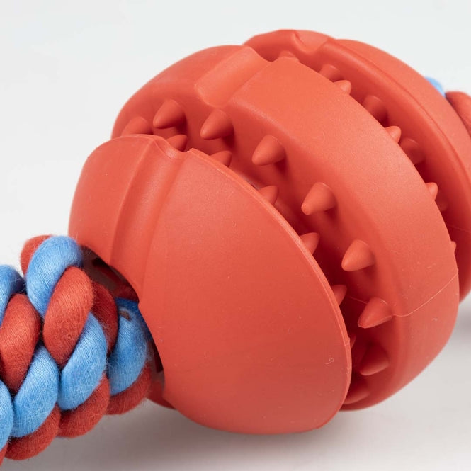 Duvoplus Rubrop Zerrseil mit Ball - rot