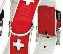 Karlie ART KUNSTLEDER Halsband CROSS - Rot