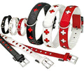 Karlie ART KUNSTLEDER Halsband CROSS - Weiß