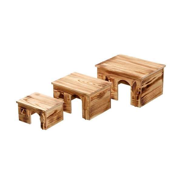 Karlie Nagerhaus Loft aus geflammtem Holz