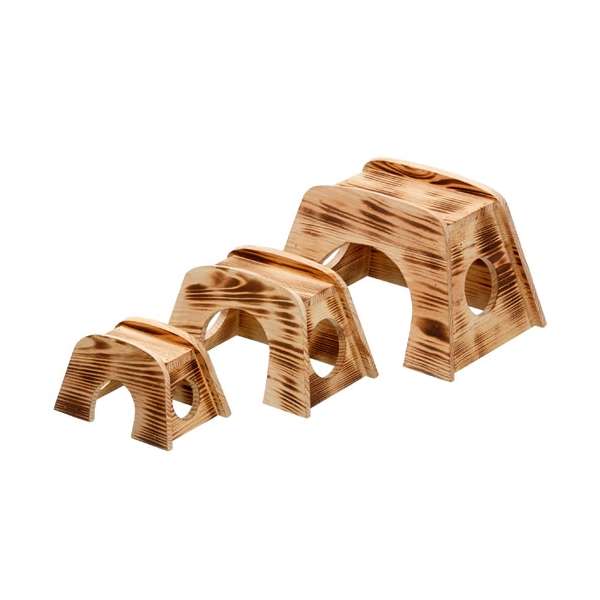 Karlie Nagerhaus Indo aus geflammtem Holz