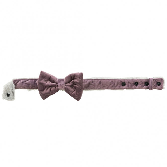 Trixie Halsband Estelle mit Schleife - flieder