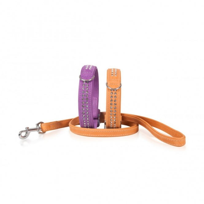 Karlie Buffalo Strass-Halsband - Hellbraun