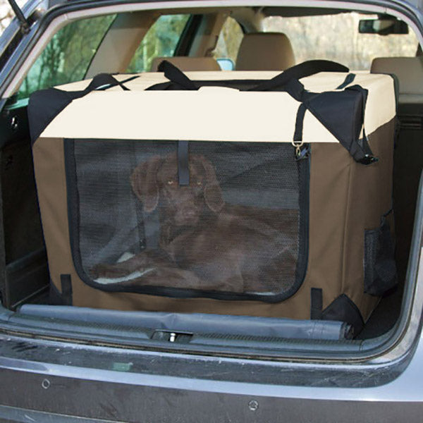 Pet-Star Transport-Hütte, braun/beige