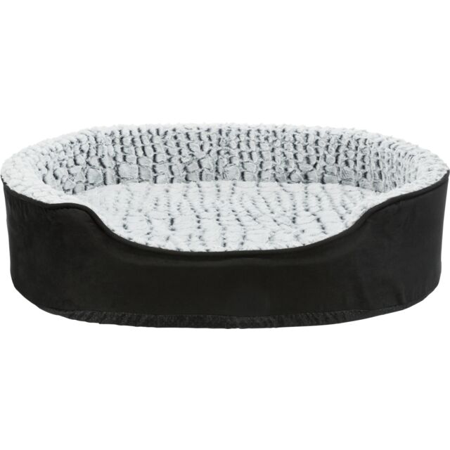 Trixie Vital Bett Lino, oval - schwarz/grau