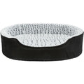 Trixie Vital Bett Lino, oval - schwarz/grau
