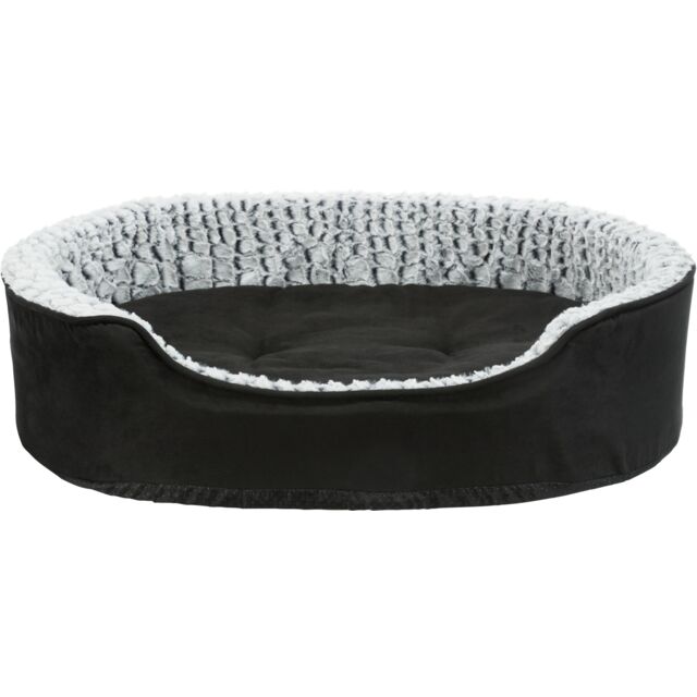 Trixie Vital Bett Lino, oval - schwarz/grau