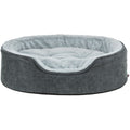 Trixie Vital Bett Lino Soft, oval - grau/hellgrau