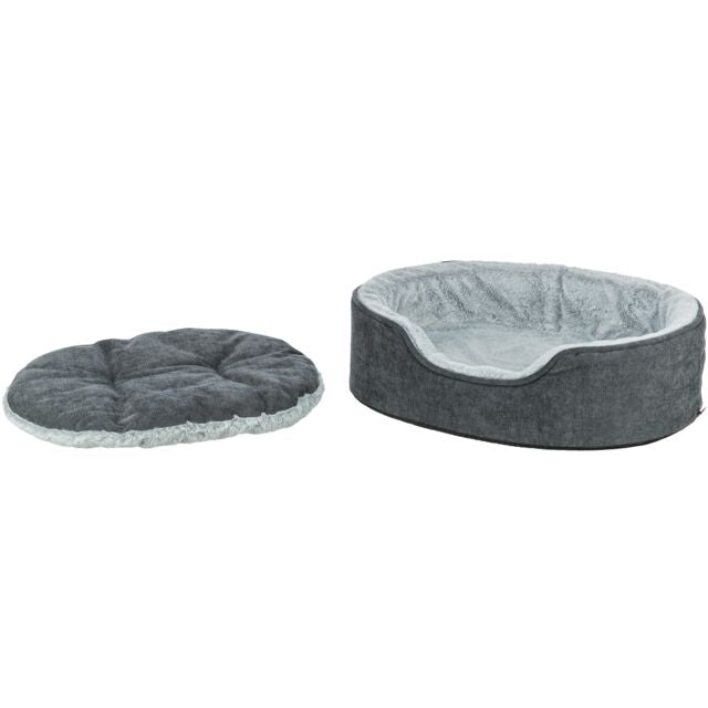 Trixie Vital Bett Lino Soft, oval - grau/hellgrau