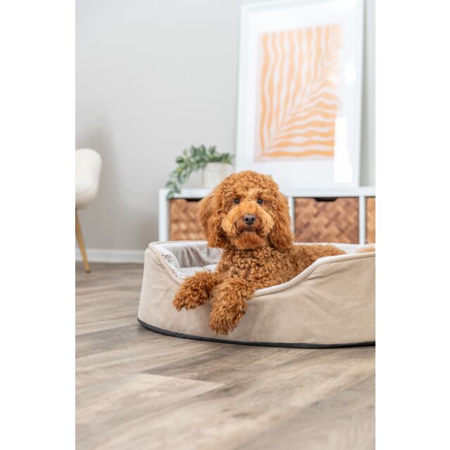 Trixie Vital Bett Lino Soft, oval - beige/creme