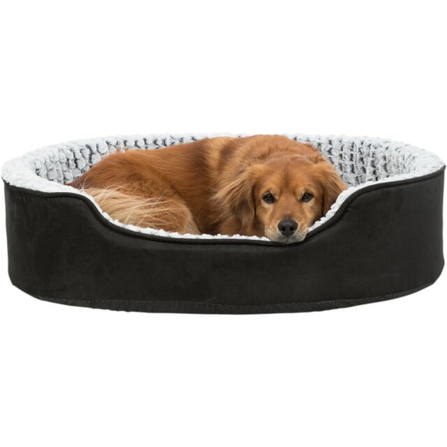 Trixie Vital Bett Lino, oval - schwarz/grau