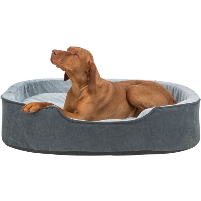 Trixie Vital Bett Lino Soft, oval - grau/hellgrau